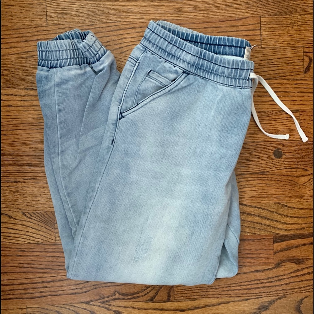 quarantine and chill jean joggers
